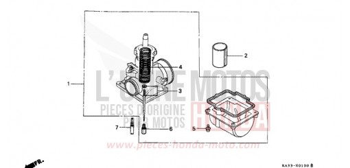 CARBURETOR OPTIONAL PARTS KIT (1) CR125RE de 1984